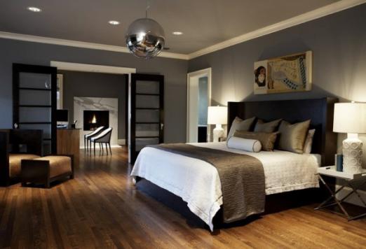Користите тамне боје за украшавање елегантне и рафиниране спаваће собе