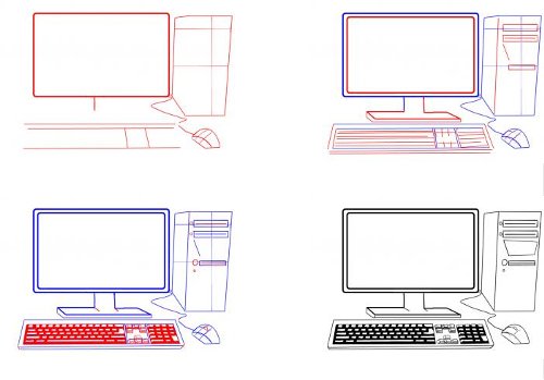 Како нацртати рачунар?